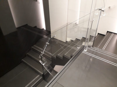 tailor made glass staircase