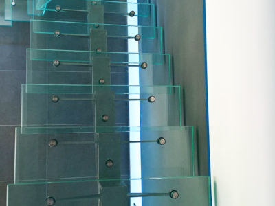 glass stairs