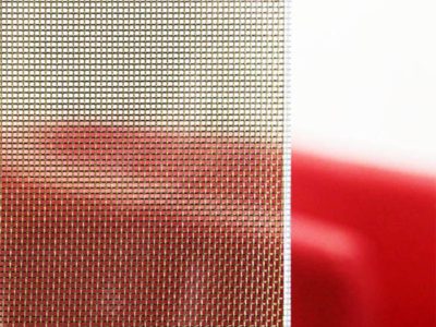 interlayer laminated glass innovative metalica glass mesh maille 11 bronze Retouch