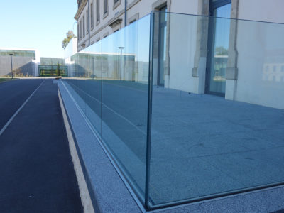 bespoke glass railing glass railing profile fixing