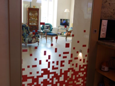 glass door decorative laminated glass