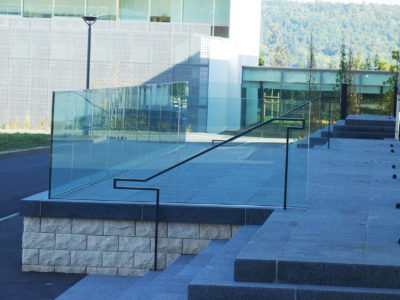 glass balustrade glass railing with sabco profile