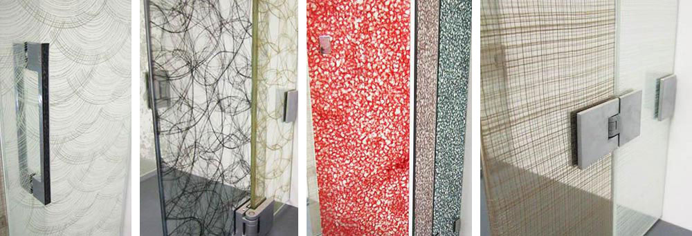 decorative glass partition