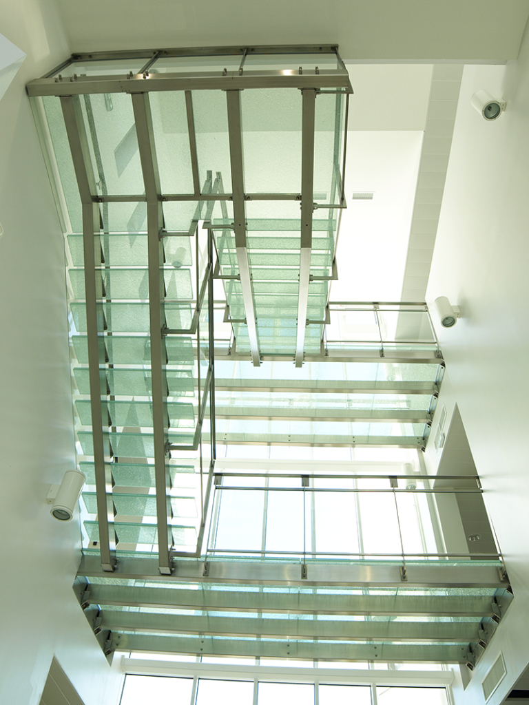 Glass stairs 