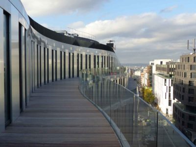 exterior bespoke glass railing
