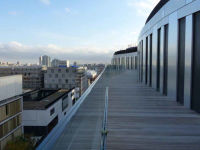 glass railing in safety glass   Copie