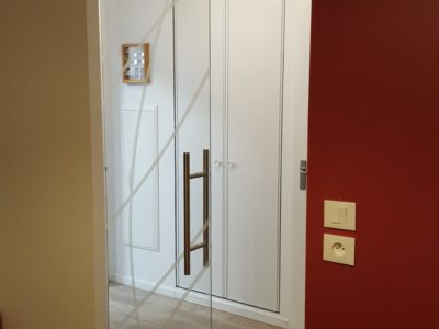 sliding door decorative laminated glass