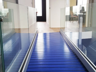 interior glass railing