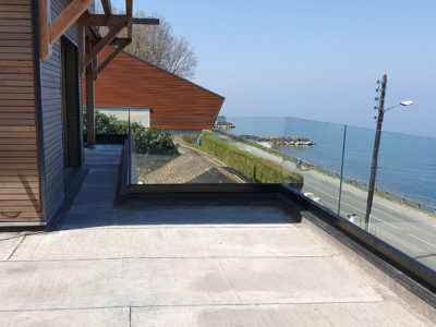 exterior glass balustrade