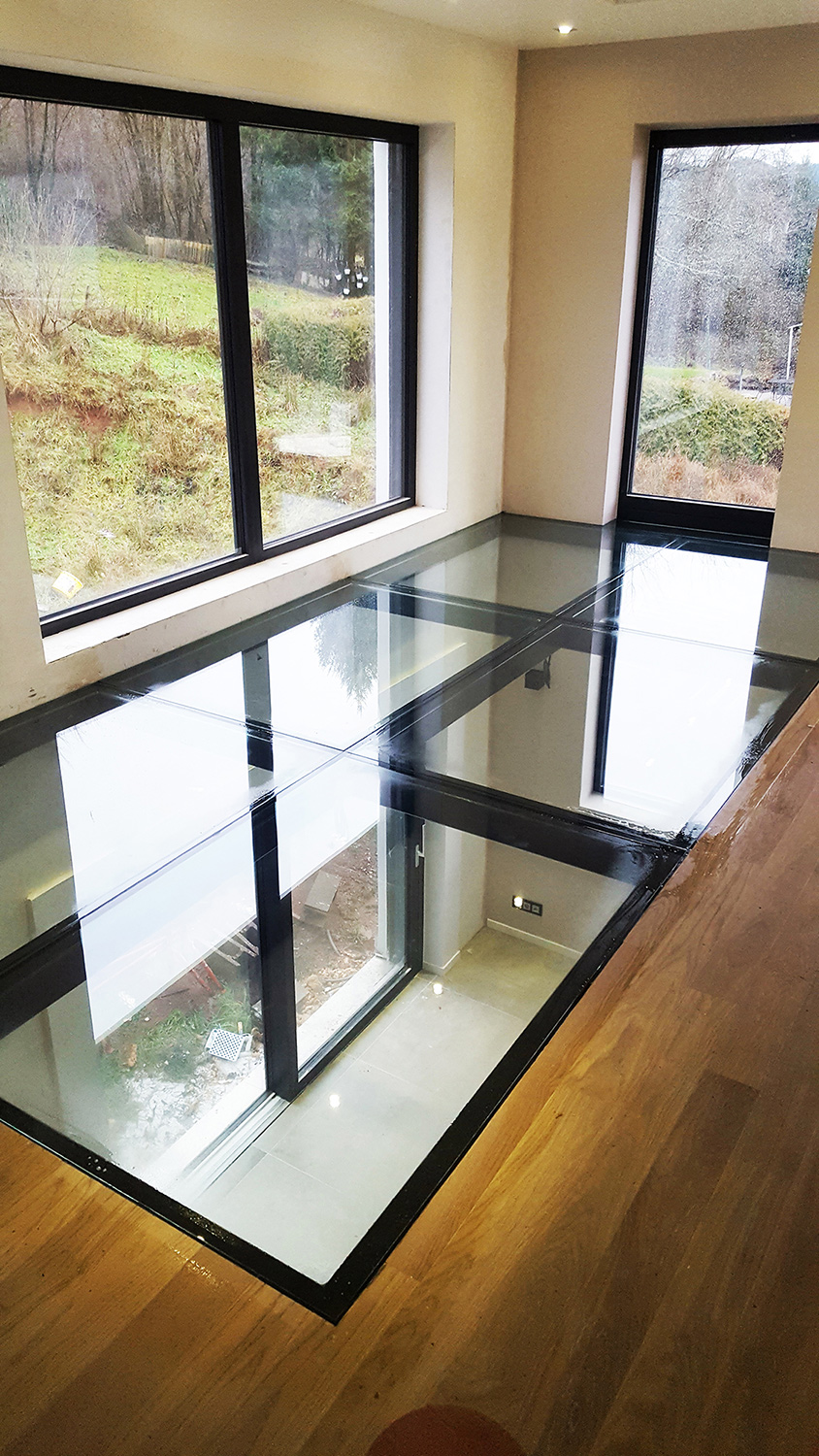 Glass floor a design and luminous solution My Laminated Glass