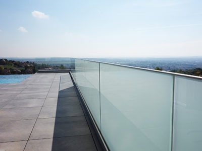 bespoke glass railing