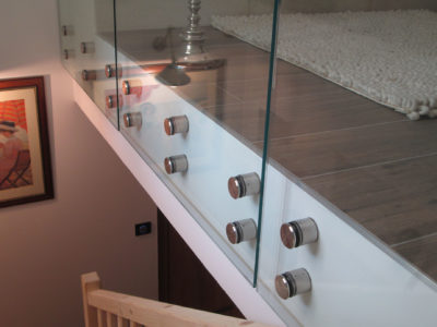 glass handrail for mezzanine