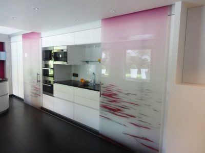 image printing glass door