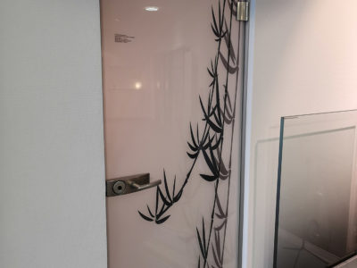 print image glass door