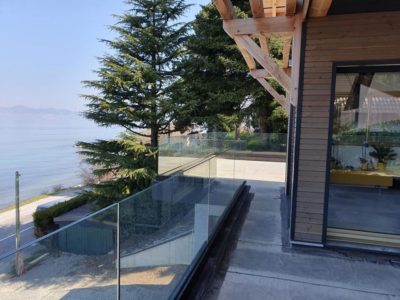 Bespoke glass railing